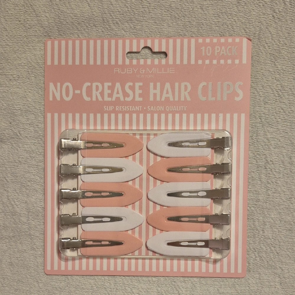 Ruby & Millie No-Crease Hair Clips 10 Pack